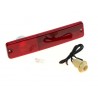 Feu clignotant latéral rouge incl. Ampoule + Douille de feu clignotant - Jeep CJ 76 - 86