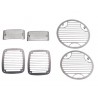 Grilles de protection de feu acier inox, finition lisse - Wrangler TJ 96 - 06