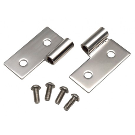 Kit de ferrures de porte acier inox