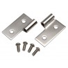 Kit de ferrures de porte acier inox - Wrangler TJ 96 - 06